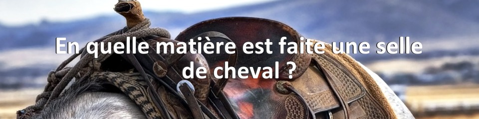 En quelle matière est faite une selle de cheval ?